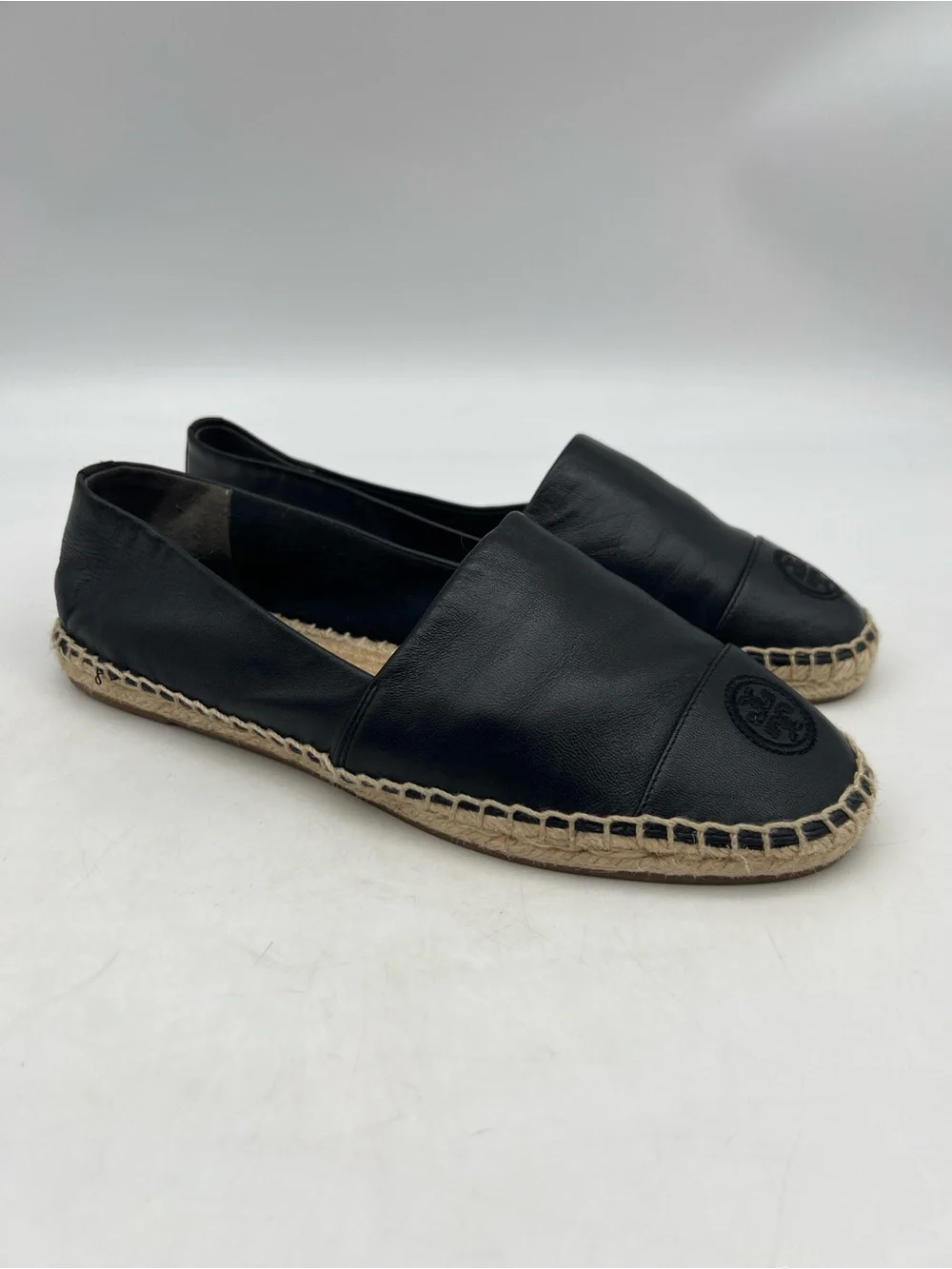 Tory Burch Color Block Flat Espadrille in Black